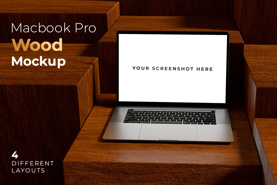 Macbook Pro Wood Mockup（953950）-技能树